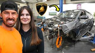 REBUILDING A WRECKED LAMBORGHINI URUS FOR MY GIRLFRIEND [upl. by Vachil647]