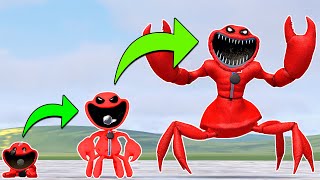 NEW EVOLUTION OF CRANKY CRABBY FORGOTTEN SMILING CRITTERS POPPY PLAYTIME 3 In Garrys Mod [upl. by Ilagam808]