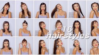 16 SIMPLE QUICK amp EASY HAIRSTYLES [upl. by Loredana]