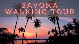 Savona Italy Liguria  Virtual Night Walking Tour Around The Beach  Travel Guide Near Sea [upl. by Eeramit]