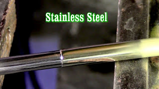 Silver Braze Brass to Stainless Steel Tubing with SSF6 56 Silver Solder and a Propane Torch [upl. by Peterson]