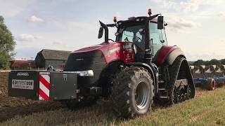 Case IH 380 CVX Magnum Rowtrac Demonstration  7 Furrow Lemken Plough [upl. by Declan233]