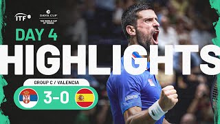 Highlights Spain v Serbia  Davis Cup 2023 [upl. by Mcknight]