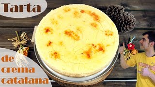 TARTA de CREMA CATALANA 😍😋TORTA o PASTEL CREMOSO y DELICIOSO  Receta fácil  277 [upl. by Russi]