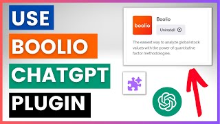 How To Use Boolio Invest ChatGPT Plugin [upl. by Giza]