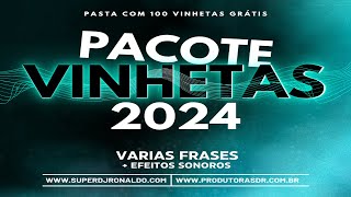 PACOTE DE VINHETAS 2024  INTRODUÇÕES CURTAS amp EFEITOS SONOROS [upl. by Novek]