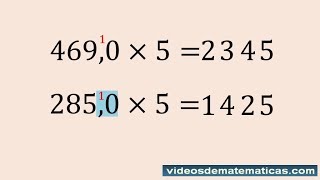 Truco para multiplicar por 5 mentalmente [upl. by Teillo343]