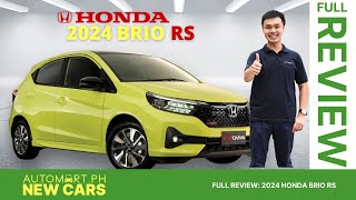 2024 Honda Brio Rs Car Review  Automart [upl. by Diahann]