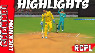 BIG COLLAPSE  CSK vs LSG IPLRCPL in Real Cricket 24 [upl. by Anastas]