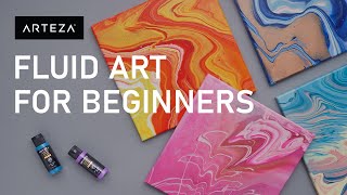 Fluid Art  Acrylic Pouring  Top Techniques For Beginners🌈 [upl. by Teeniv]