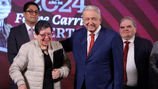 Inicia entrega de Pensiones para el Bienestar Conferencia presidente AMLO [upl. by Jeritah977]