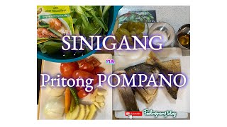 SINIGANG NA PRITONG POMPANO  FRIED FISH SINIGANG feelingerongTOTOY [upl. by Hezekiah]