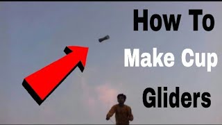 How To Make Cup Gliders diy magnus effect plane [upl. by Ognimod52]