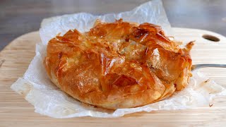 Crispy Apple Pie with Filo Pastry  French Recipe  was Kitchen  アップルパイ [upl. by Casady307]