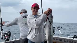 LAKE MICHIGAN SALMON ON A 300 COPPER [upl. by Anerroc]