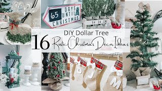 16 DIY DOLLAR CHRISTMAS DECOR IDEAS  RUSTIC CHRISTMAS DECOR [upl. by Rossner]