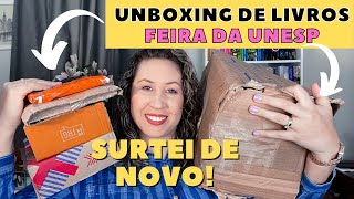 UNBOXING DE LIVROS  FEIRA DE LIVROS DA UNESP 2021  MUITOS LIVROS NOVOS [upl. by Bathsheb]