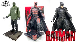 quotTHE BATMANquot Gold Label McFarlane Toys DC Multiverse The Batman amp The RIDDLER 12inch Statue Review [upl. by Male]