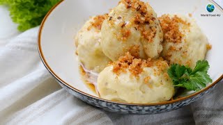 How To Make German Potato Dumplings Potato Balls  Kartoffelkloesse [upl. by Dinah]