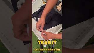 How to hem your tee using double sided adhesive tape diy adhesivetape hacks nosewing hemming [upl. by Perseus290]