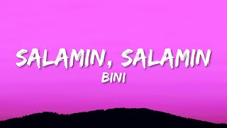 BINI  Salamin Salamin Lyrics [upl. by Mcmath392]