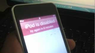 How to reset iPod Touch password if youve forgotten or lost it  Fix iPod Disabled message [upl. by Ecinue]