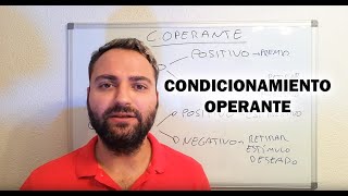 CONDICIONAMIENTO OPERANTE Refuerzo y castigo positivo y negativo EXPLICADO [upl. by Arriek]