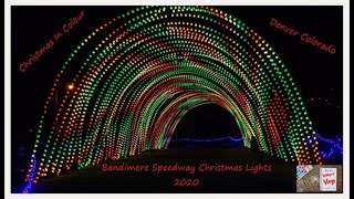 2020 Full Christmas Light Show Bandimere Speedway lights Denver Colorado [upl. by Elehcar]