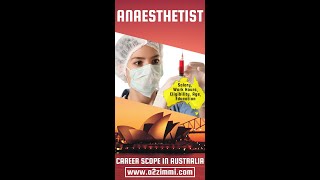 Anaesthetist Career Scope in Australia  Work Hours  Salary  Gender Preference [upl. by Hakeem413]