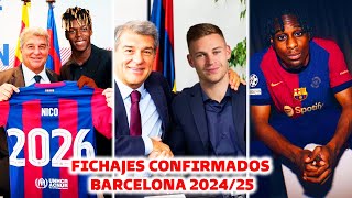 🚨LOCURA LOS FICHAJAZOS CONFIRMADOS y RUMORES DEL BARCELONA PARA ESTE MERCADO DE FICHAJES 202425 [upl. by Dweck549]