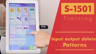 Smartstitch Embroidery Machine S1501 Control Panel Input and Output Designs [upl. by Tarfe300]