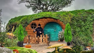 Building of a magical dugout for survival Hobbit House [upl. by Llehsad]