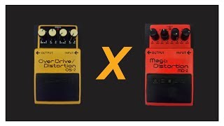 Mega distortion vs overdrive distortion boss [upl. by Rorry686]