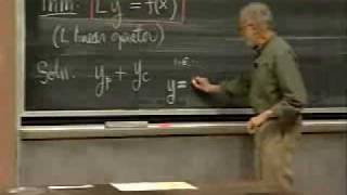 Lec 12  MIT 1803 Differential Equations Spring 2006 [upl. by Enirrok]