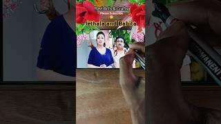 TMKOC Jethalal and Babita draw on plastic thaili shorts tmkoc jethalal babita trending new [upl. by Millman]