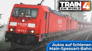 TRAIN SIM WORLD 4  Autos auf Schienen  Autotransport  DEUTSCHE BAHN MainSpessartBahn im Nebel [upl. by Walker]