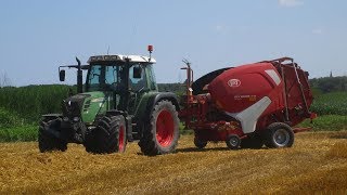 Fendt 312 amp Lely Welger RP 445  Baling Straw 2018 [upl. by Riti]