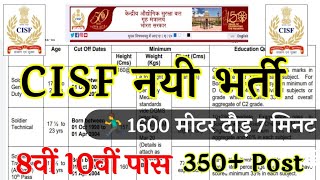 Join CISF  CISF Recruitment 2024 Apply Online  CISF New Vacancy 2024 Notification  800 Post [upl. by Irehc416]