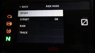 KTM Duke 790  Instrument Console Riding modes quickshifter explained [upl. by Alyosha]