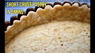 HOW TO MAKE THE SHORT CRUST PASTRY EASY RECIPE FOR PERFECT FLAKY SAVOURY PIE CRUST [upl. by Emrich]