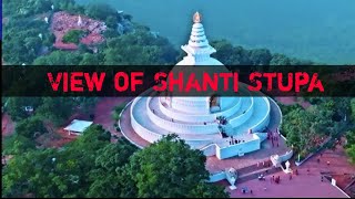 View of Shanti Stupa Rajgir shantistupa view [upl. by Ashil631]