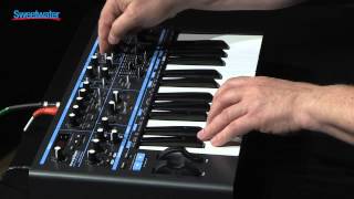 Novation Bass Station II Analog Synthesizer Demo  Sweetwater Sound [upl. by Akerdnuhs]