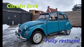 Citroën 2cv6 2cv complete restoration restauration vendre SOLD The netherlands Bleu Tropiques [upl. by Shifrah]