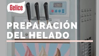 COMO PREPARAR HELADO CON LA MAQUINA GELICE BQL818T  Máquina para hacer helado suave [upl. by Sansen]