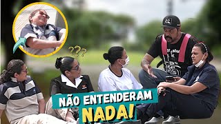 PEGADINHA PEDINDO INFORMAÇÃO COM PERGUNTAS NADA A VER  PERRENGUE NA BAND [upl. by Scherle]