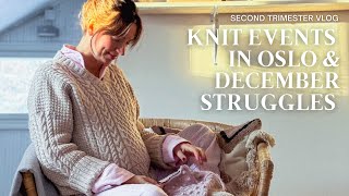 OSLO KNIT VLOG Yarn Stores New Knit Projects and 2nd Trimester Pregnant [upl. by Nnednarb378]