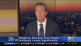 Moderna Says Booster Increases Omicron Fighting Antibodies [upl. by Sawtelle]