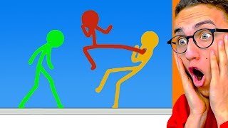 Reacting To THE GREATEST STICK FIGHT ANIMATIONS [upl. by Mcgray]