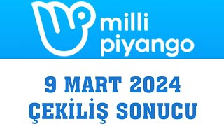 Milli Piyango Çekiliş Sonuçları 9 Mart 2024 [upl. by Nade]