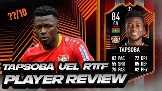 SO GOOD 🤩 84 RTTK TAPSOBA PLAYER REVIEW UEL ROAD TO THE KNOCKOUTS TAPSOBA  FIFA 22 [upl. by Abran]